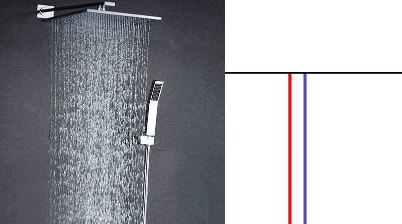 DCAN 2 mixers Max Flow 70L Thermostatic Mixer Valve Wall Mount Shower Diverter For Conceal Shower Faucet Bathroom Accessories (7)