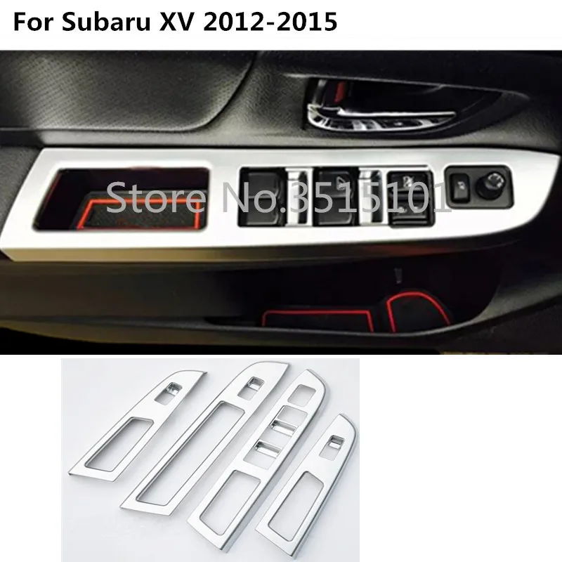 car ABS chrome armrest Handrail inner door Window glass switch panel cover trim frame parts For Subaru XV 2012 2013 2014 2015 car ABS chrome armrest Handrail inner door Window glass switch panel cover trim frame parts For Subaru XV 2012 2013 2014 2015