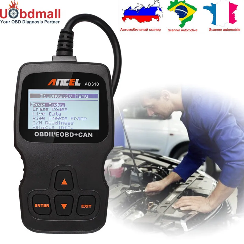Prix pour 3 Couleurs Universal Moteur Analyseur Code Lecteur ANCEL AD310 Auto Outil De Diagnostic AD310 Automobile Scanner Mieux Que ELM327 Prix pour 3 Couleurs Universal Moteur Analyseur Code Lecteur ANCEL AD310 Auto Outil De Diagnostic AD310 Automobile Scanner Mieux Que ELM327