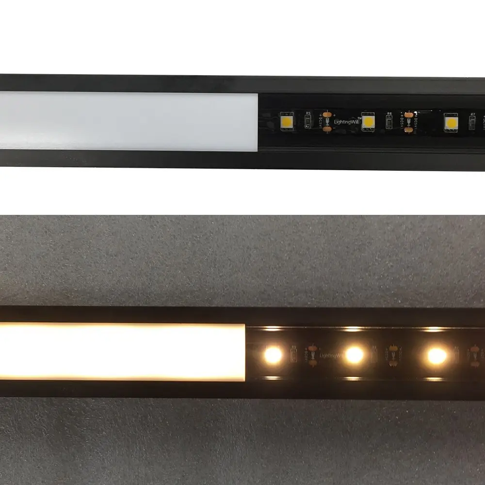 10 компл./лот 1 м черный U форма 12 мм светодиодный алюминиевый профиль для Светодиодные ленты светильник алюминиевый профиль светодиодный бар корпус