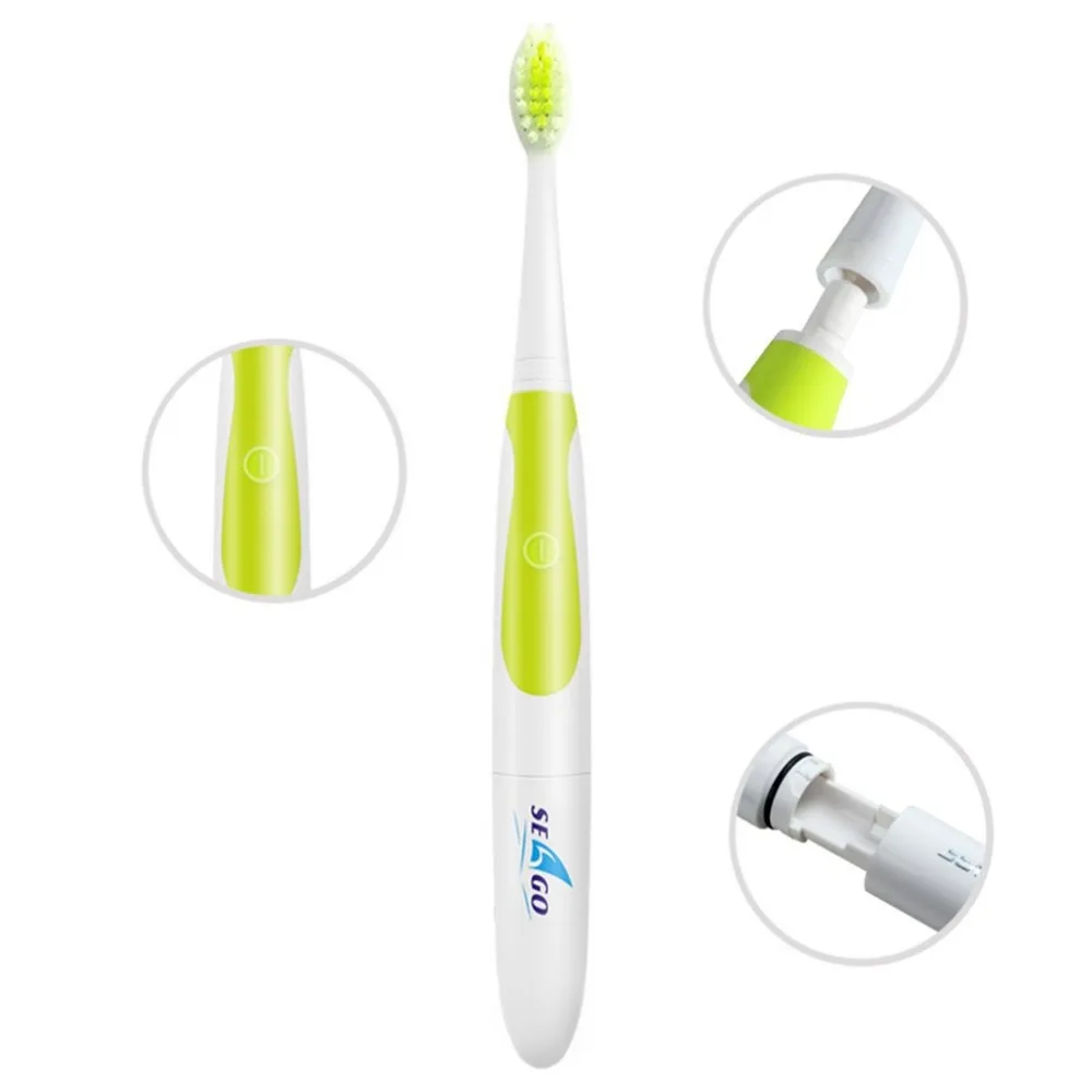 Seago Sonic Electric Toothbrush Waterproof IPX7 Deep Clean Teeth Whitening Soft Brush for Adult Oral Care SG-906 Tooth Brush