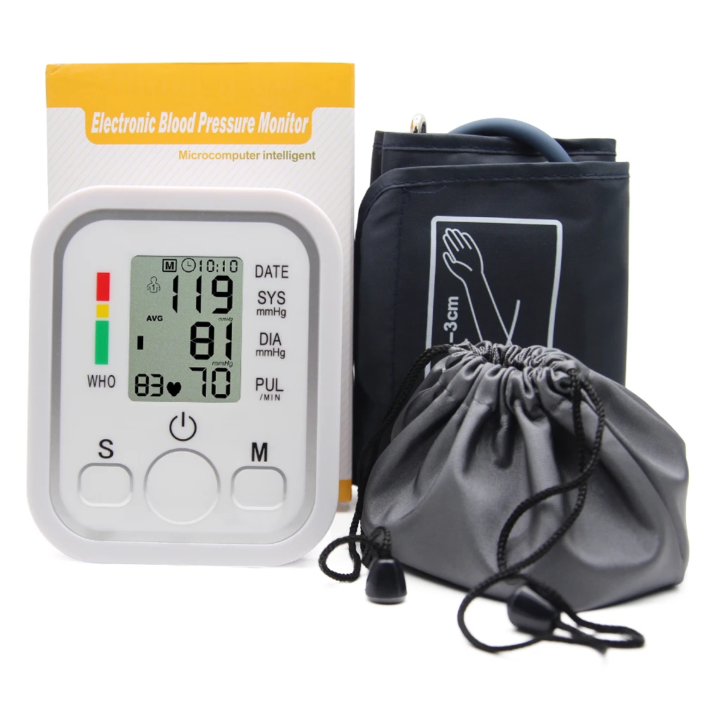 Automatic Digital Upper Arm Blood Pressure Monitor Tonometer Sphygmomanometers pulsometer Heart Beat Rate Pulse Meter Health Automatic Digital Upper Arm Blood Pressure Monitor Tonometer Sphygmomanometers pulsometer Heart Beat Rate Pulse Meter Health