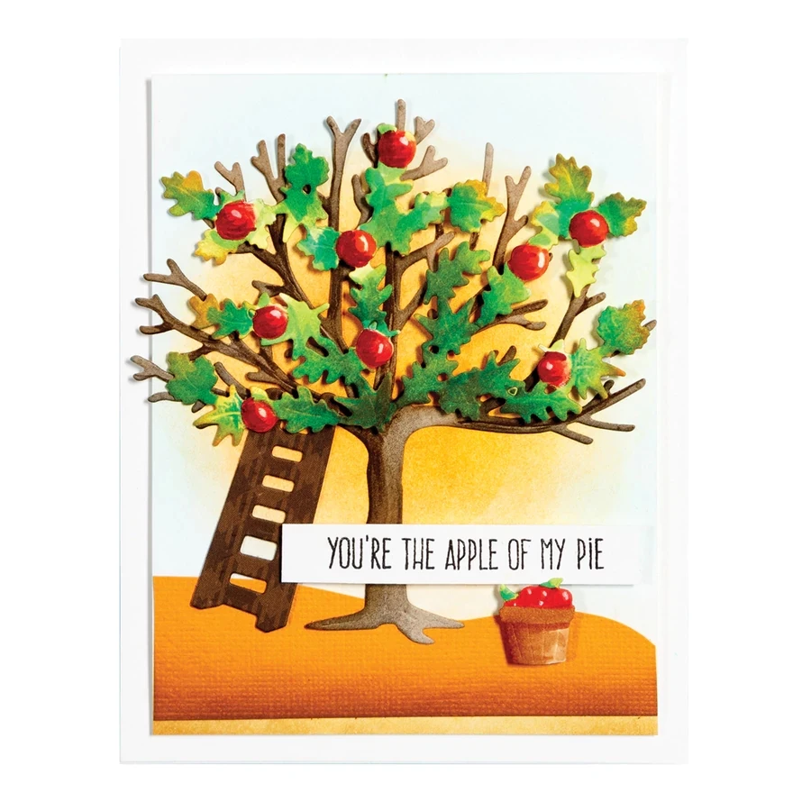 

Apple Tree Metal Cutting Die for DIY Scrapbooking ETCHED DIES Stencils Embossing DIY Card Making