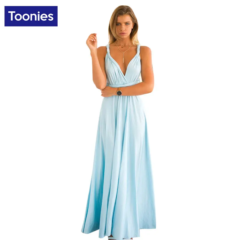 Wholesale Summer Sexy Dress Women Red Blue Beach Long Bandage Multiway Convertible Dresses Elegant Wrap Robe Maxi Dress Wrap Vestidos 2017 Buy Cheap Summer Sexy Dress Women Red Blue Beach Long Bandage Multiway Convertible Dresses Elegant Wrap Robe Maxi Dress Wrap Vestidos 2017