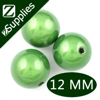 

12mm Green Round Miracle Beads,perle magique,Acrylic wholesale for 2013 hot Trend