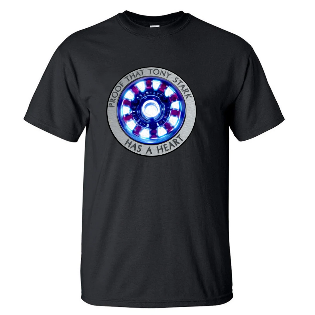 

Tony Stark Has A Heart Tshirt Avengers T Shirt Iron Man Men Tshirts 2019 Summer T Shirts Cotton Short Sleeve Superhero T-Shirt