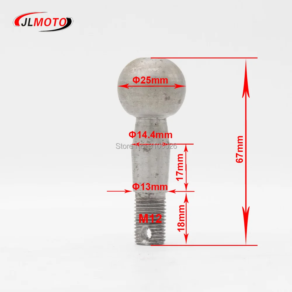 1 компл. M12 поворотный рычаг шаровой шарнир наборы Подходит для китайского 110cc 200cc ATV UTV Go Kart Багги квадроцикл Электрический автомобиль скутер запчасти
