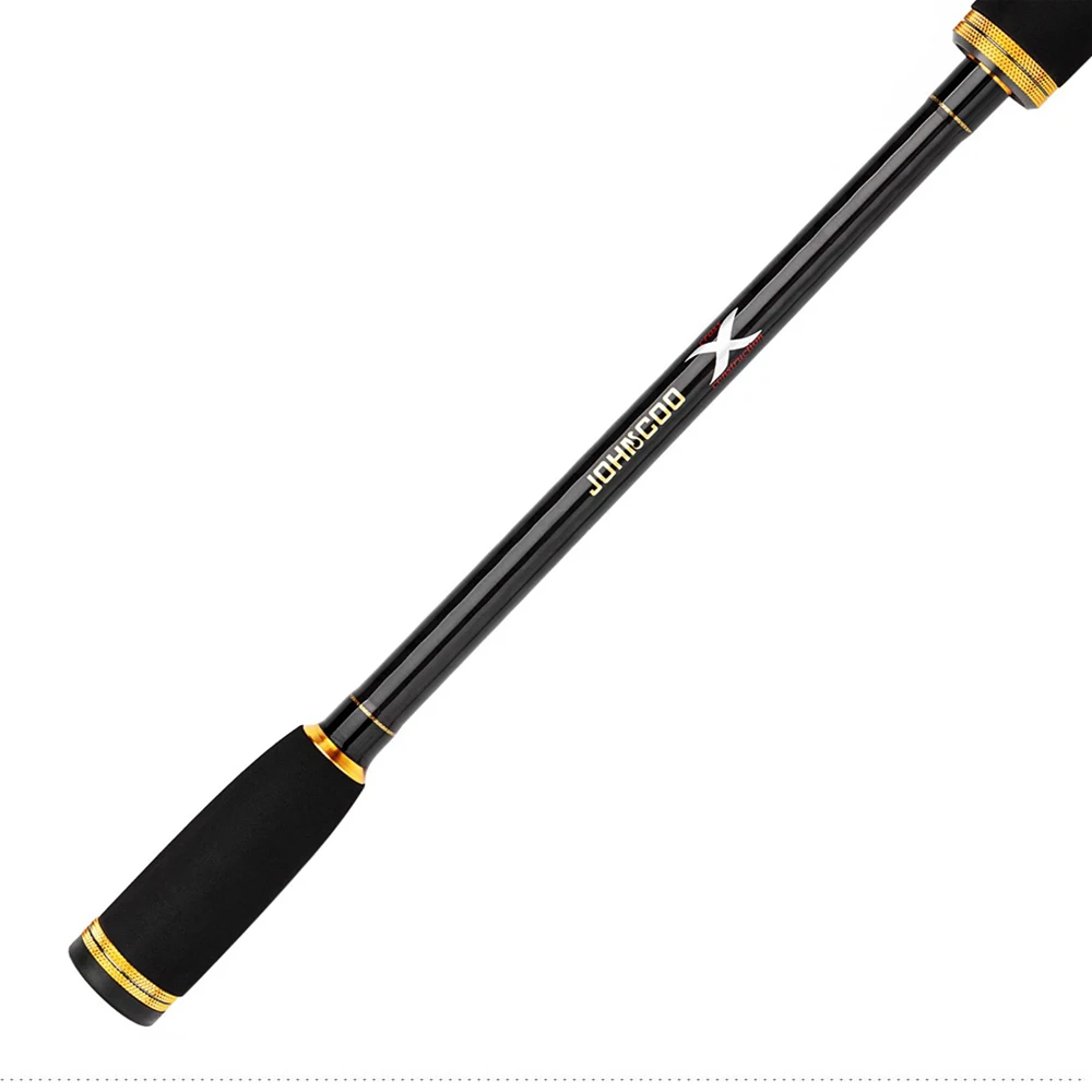 Vara de Pesca Johncoo Corcel Carbono Fiação Fundição Viagem Haste 2.1m 2.4m 2.7m 4 Seção m Power 5-20g Ação Rápida Ponta Sensível 16 Johncoo corcel carbono fiação vara de pesca