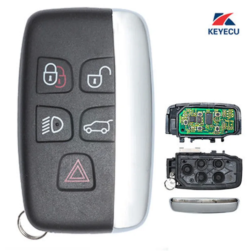 KEYECU Replacement Remote Car Key Fob for Land Rover LR2 LR4 2012 2015,Range Rover Evoque /Sport