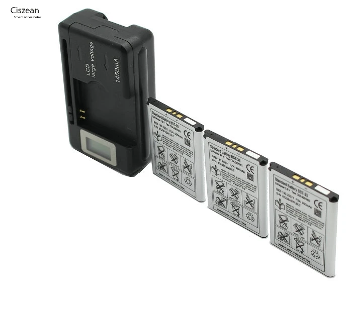 Сменный аккумулятор Ciszean 3x BST 33 для K530 K790 K790i K790C K800 K800i K810i K818C W595C T700 C702 V800 950 мАч +