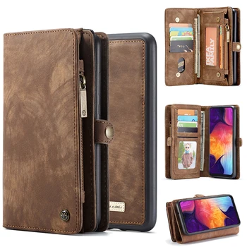 

For Samsung Galaxy A50 Flip Case Genuine Leather Cover Cowhide Multifunctional Wallet Phone Case For Samsung Galaxy A30 A20 A40