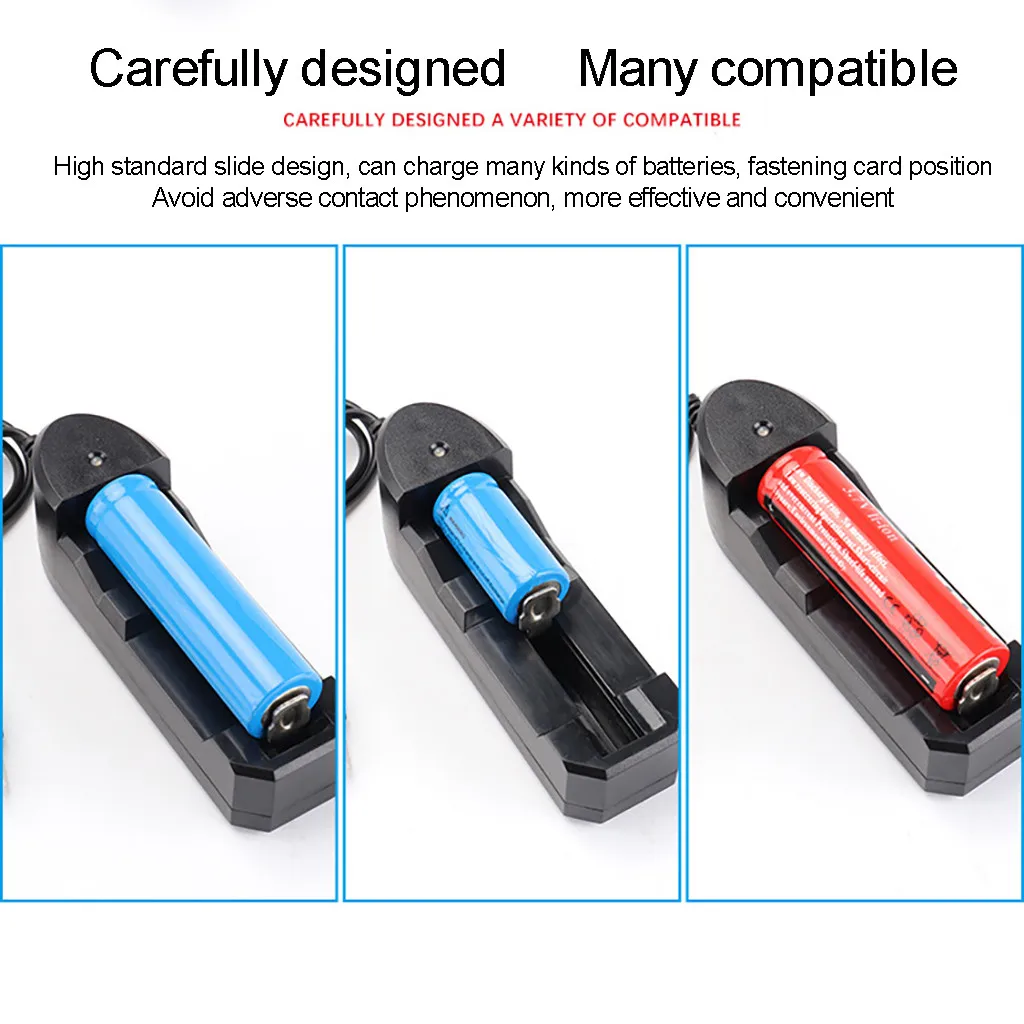 Универсальный Батарея Зарядное устройство для Перезаряжаемые батареи 10440 18350 18650 16340 Подставка для зарядки