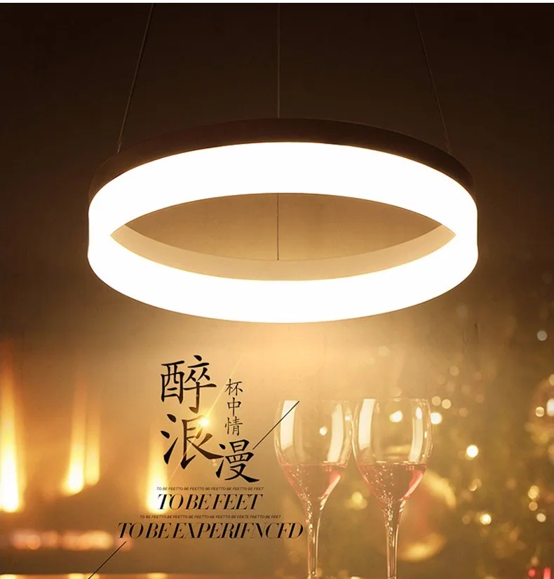 Pendente de Led Moderna para Sala de Jantar Pingente de Luz Luminária Decoração Iluminação Suspensão 6 Cheap Luzes de pendentes
