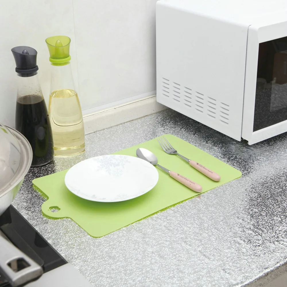 Толстая алюминиевая фольга для кухни стикер для шкафа водонепроницаемый самоклеящиеся обои кухонный инструмент