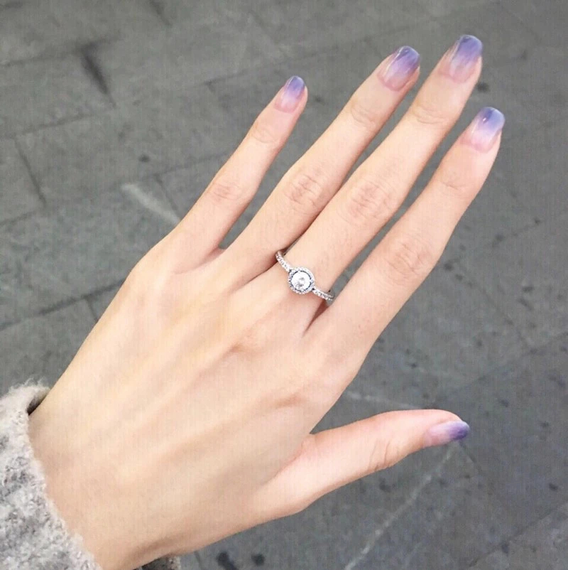 Перфорированные накладные ногти Прованса фиолетового цвета, 24 шт., короткие накладные ногти, милые романтические накладные ногти для невесты