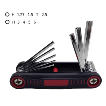

8 in 1 Portable Folding Hex Driver Hexagonal Key Wrench Kits Set Repairing Tools Bicycle Repair Multi-function Hand Tool Set