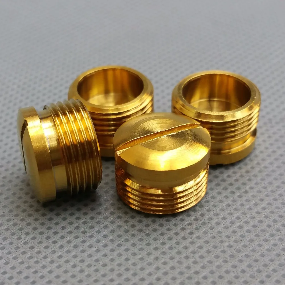 4 pcs Titanium Pedal End Cap Titanium Thread Cap for MTB and Road Bike