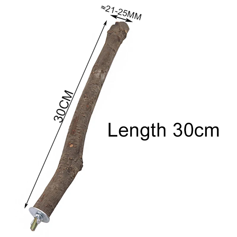 1 шт. 10-30 см питомец попугай сырой древесины вилка ветка дерева стенд стеллаж игрушка хомяк ветка perches для птичьей клетки - Цвет: length 30cm