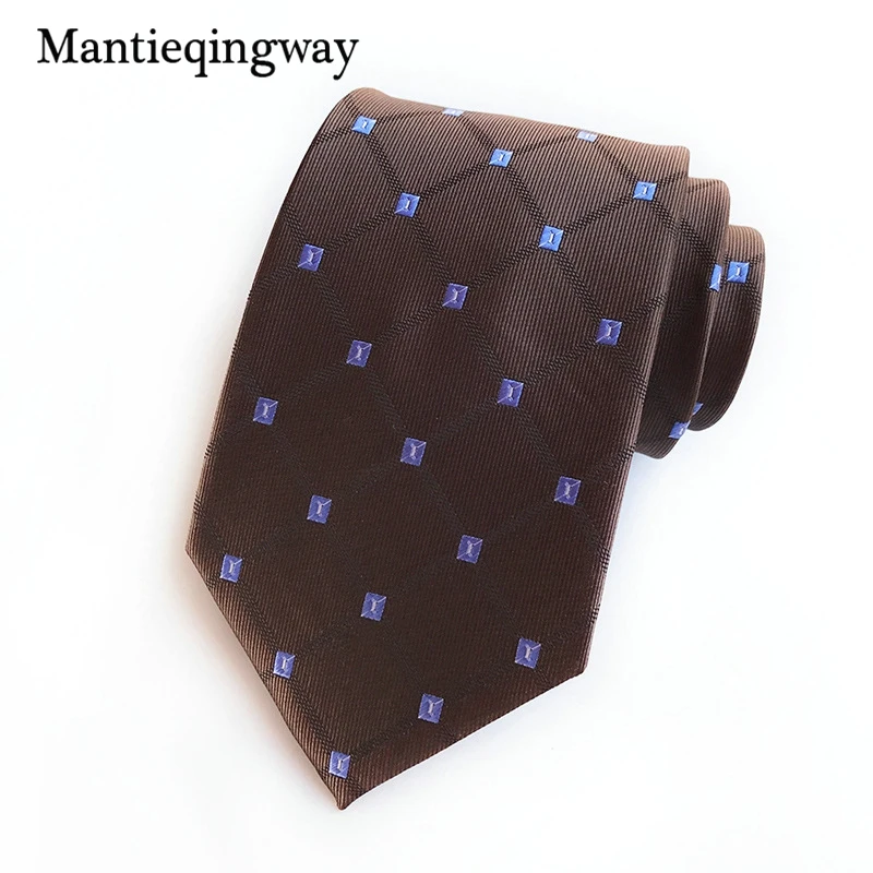 Mantieqingway 8 см полиэстер связей ДЛЯ Для мужчин плед с принтом в полоску шеи галстук свадьба брак смокинг Gravatas corbatas галстук