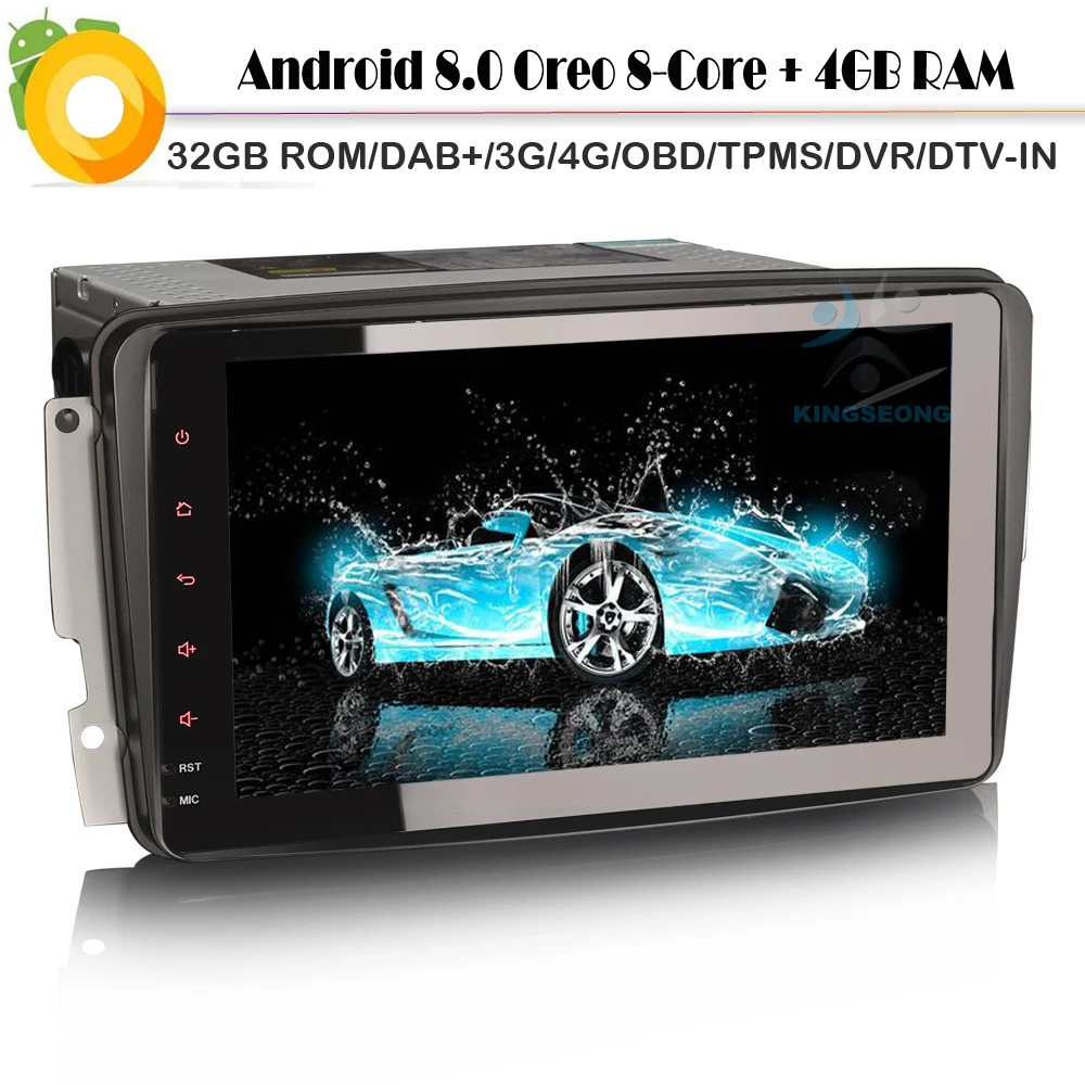 Octa Core Android 8 0 DAB + СБ Navi Автомобильная GPS навигация для Mercedes Benz C/CLC/CLK Class W203 WiFi 3G 4G BT USB