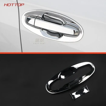 

ABS Carbon Black Trim Door Handles Cover Sticker Exterior Decoration For Subaru XV 2018 2019 Door Handle Bowl Cover car styling