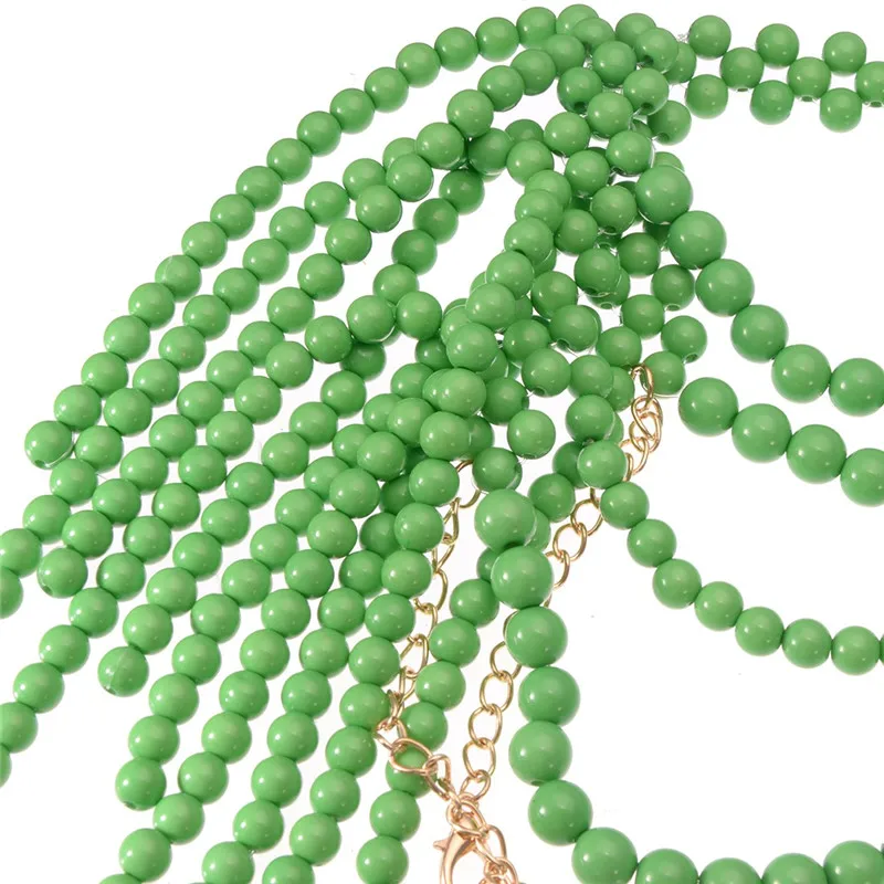 JEROLLIN, 8 цветов, модное массивное ожерелье для женщин, ожерелье, нагрудник, колье, ручная работа, жемчужное ожерелье, макси ювелирное изделие