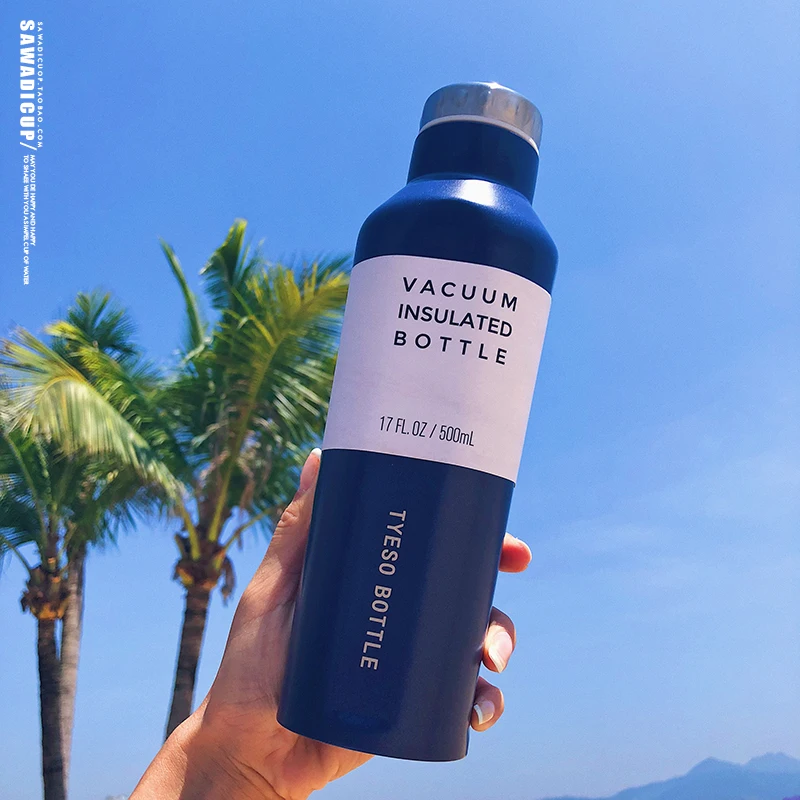 

Creative Portable Thermal Bottle Japan Harajuku Large Capacity Stainless Steel Mug Simple Students
