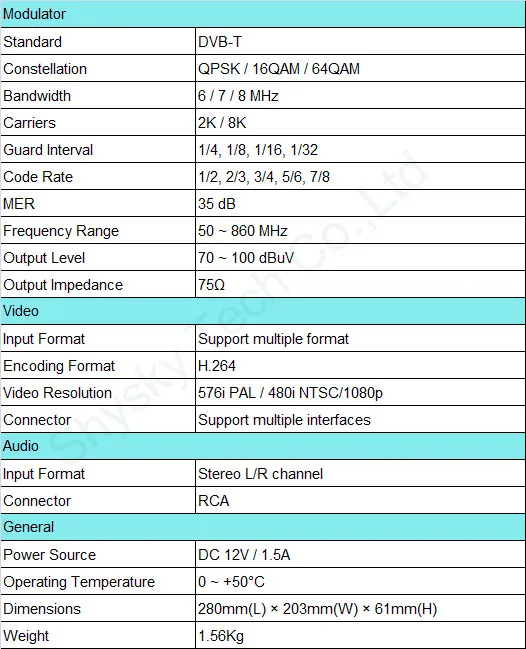 SATLINK WS 7990 четырехканальный HD модулятор DVB T AV FULL 1080p цифровой радиочастотный T|rf