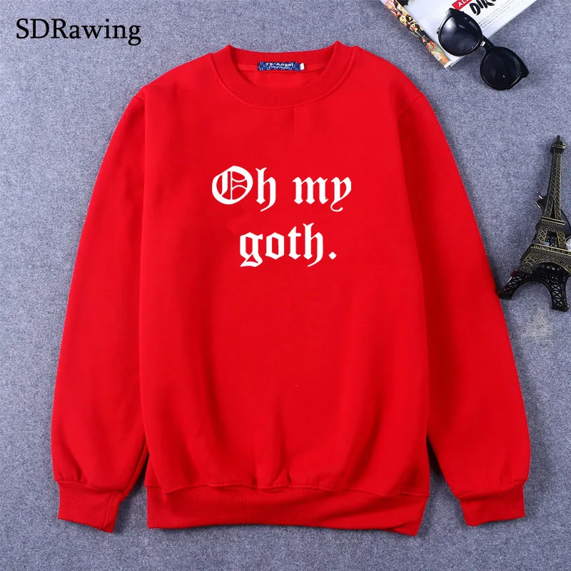 OH MY GOTH Letters Print Women Sweatshirts Cotton Casual Funny Sweatshirts For Lady Girl Top Hipster Tumblr Drop Ship OH MY GOTH Letters Print Women Sweatshirts Cotton Casual Funny Sweatshirts For Lady Girl Top Hipster Tumblr Drop Ship