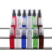 300 шт./лот PET Малый распылители 30 мл Духи спрей синий пластик короткие бутылки с полное покрытие для косметической упаковки