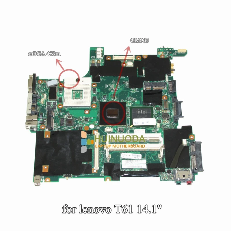 NOKOTION 41W1487 14.1'' Inch Notebook PC Main Board For Lenovo Thinkpad T61 Motherboard System Board DDR2 Free CPU NOKOTION 41W1487 14.1'' Inch Notebook PC Main Board For Lenovo Thinkpad T61 Motherboard System Board DDR2 Free CPU
