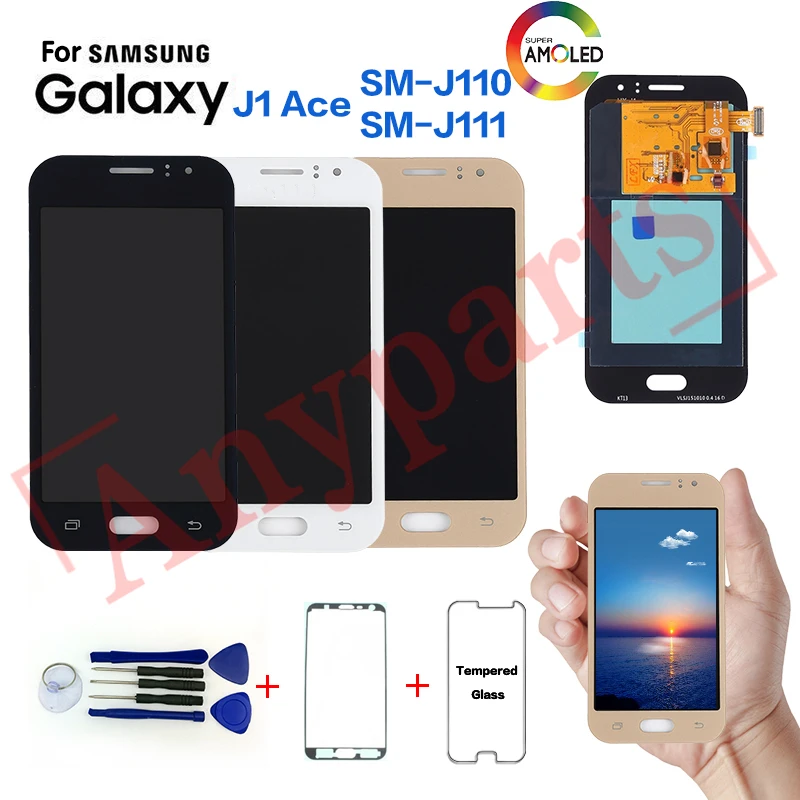 

AMOLED For Samsung Galaxy J1 Ace SM-J110F Display lcd Screen replacement for SAMSUNG SM-J110G J110H J110L J110M J111F J111M lcd