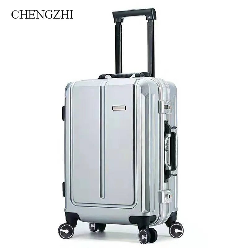 

CHENGZHI 20"24"Inch Fashion Design Rolling Luggage Women Travel Suitcase on Wheels Men Business Trolley Suitcase