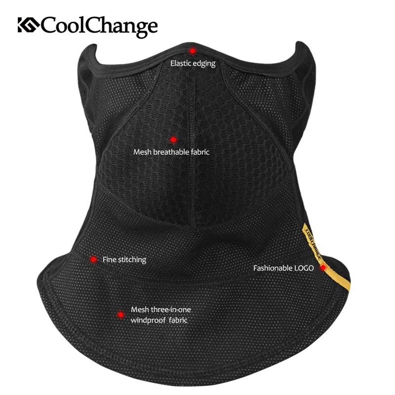 CoolChange Cycling Mask Winter Windproof Elastic Bicycle Half Face Mask Neck Warmer Ear Protection Bike Face Mask Skiing Running CoolChange Cycling Mask Winter Windproof Elastic Bicycle Half Face Mask Neck Warmer Ear Protection Bike Face Mask Skiing Running