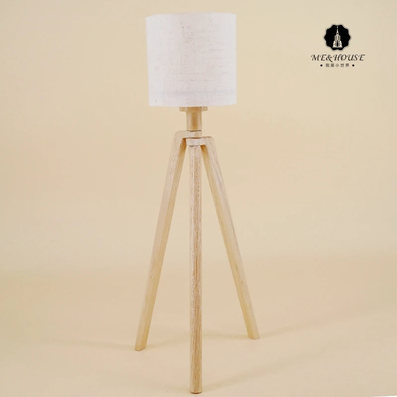 

1/6 Scale Dollhouse Floor Lamp Mini Furniture Doll House Standard Lamp Modern Style Dolls House Kits
