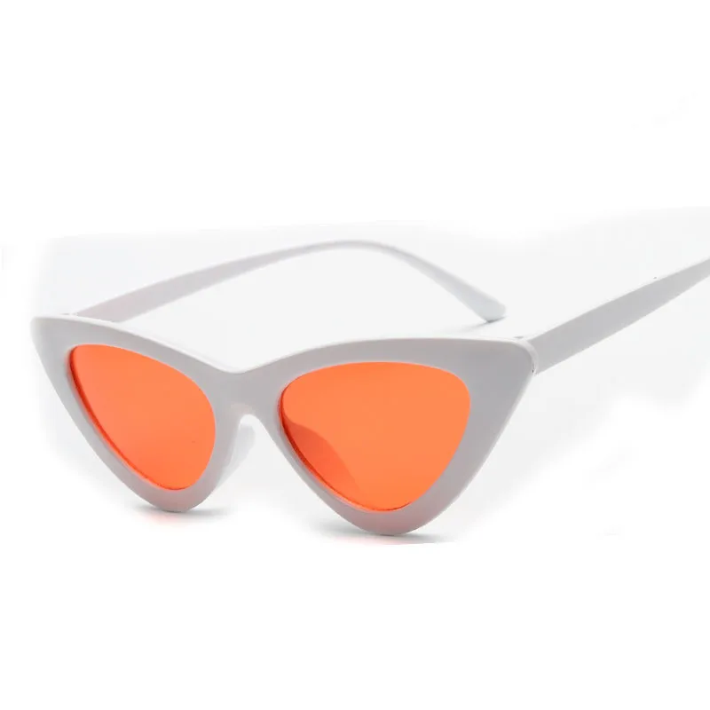 Новая женская мода кошачий глаз оттенки водительские очки интегрированные УФ конфеты цветные очки Радиационная защита очки