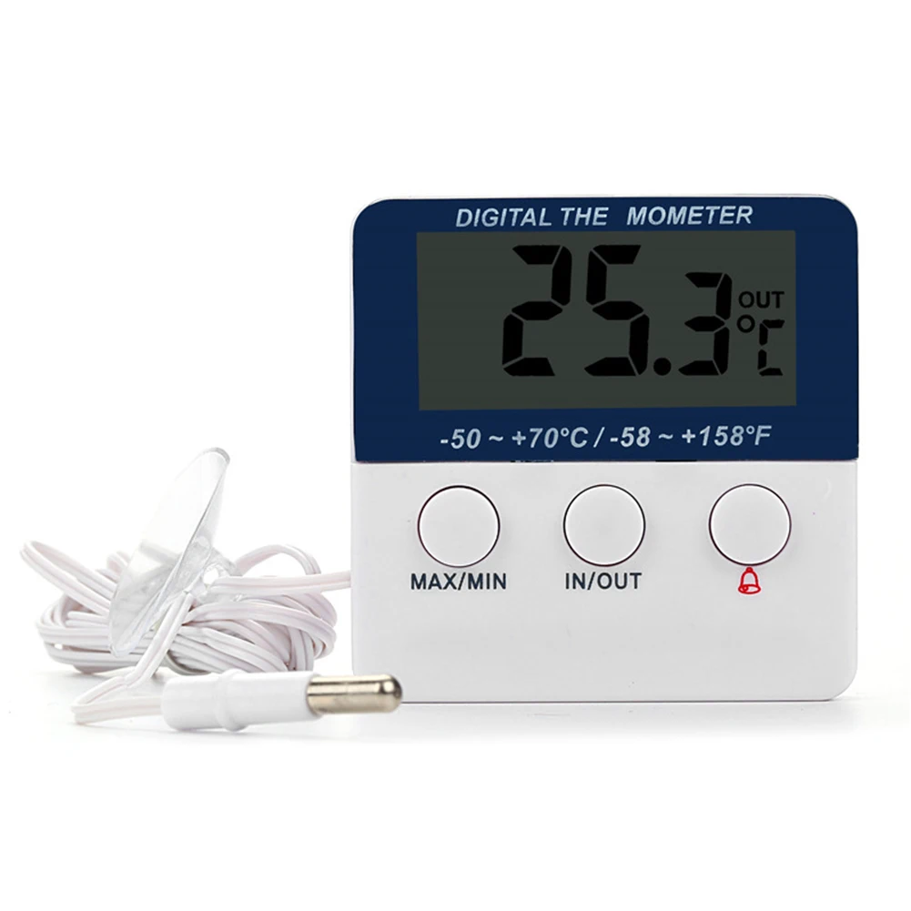 Бытовой внутренний и наружный электронный термометр Высокоточный термометр с сигнализацией высокой и низкой температуры(блистер
