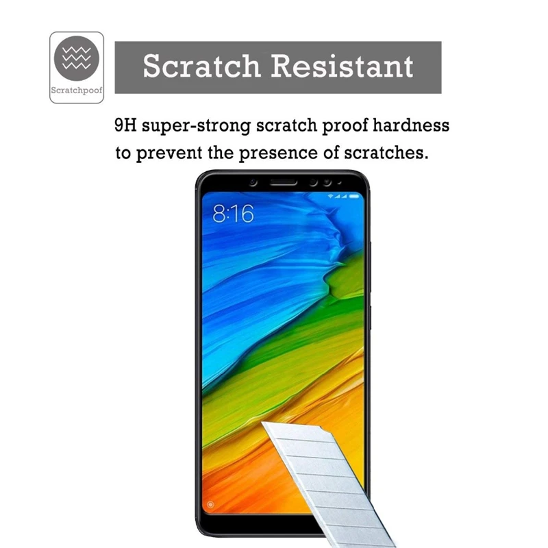 mobile phone screen protector Full Glass For Xiaomi Redmi Note 5 Tempered Glass For Xiao Redmi Note 5 Screen Protector Full Glue Hard HD Film For Redmi Note 5 phone screen cover