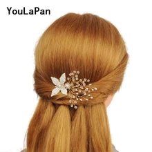 YouLaPan HP66 свадебный гребень для волос Свадебные аксессуары для волос гребень для волос для невесты с хрустальные свадебные аксессуары украшения