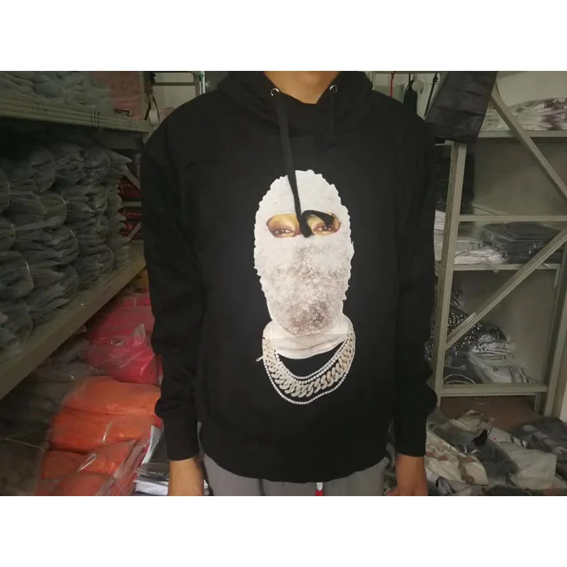 

Autumn Winter New Style Diamond Masked Woman Hoodie Sweatshirt Women Men High Quality Cotton Hiphop Pullover Streetwear Hoodie