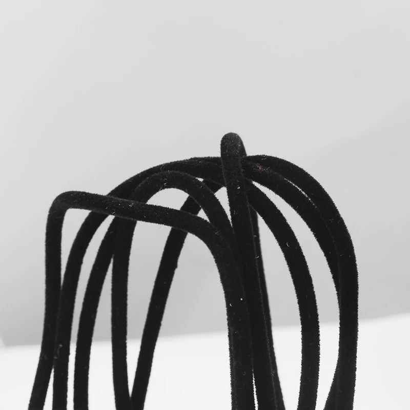 

10 Meters Black Round Velvet Cord For Necklace Jewelry Making Approx 3mm Fine Jewelry Fittings