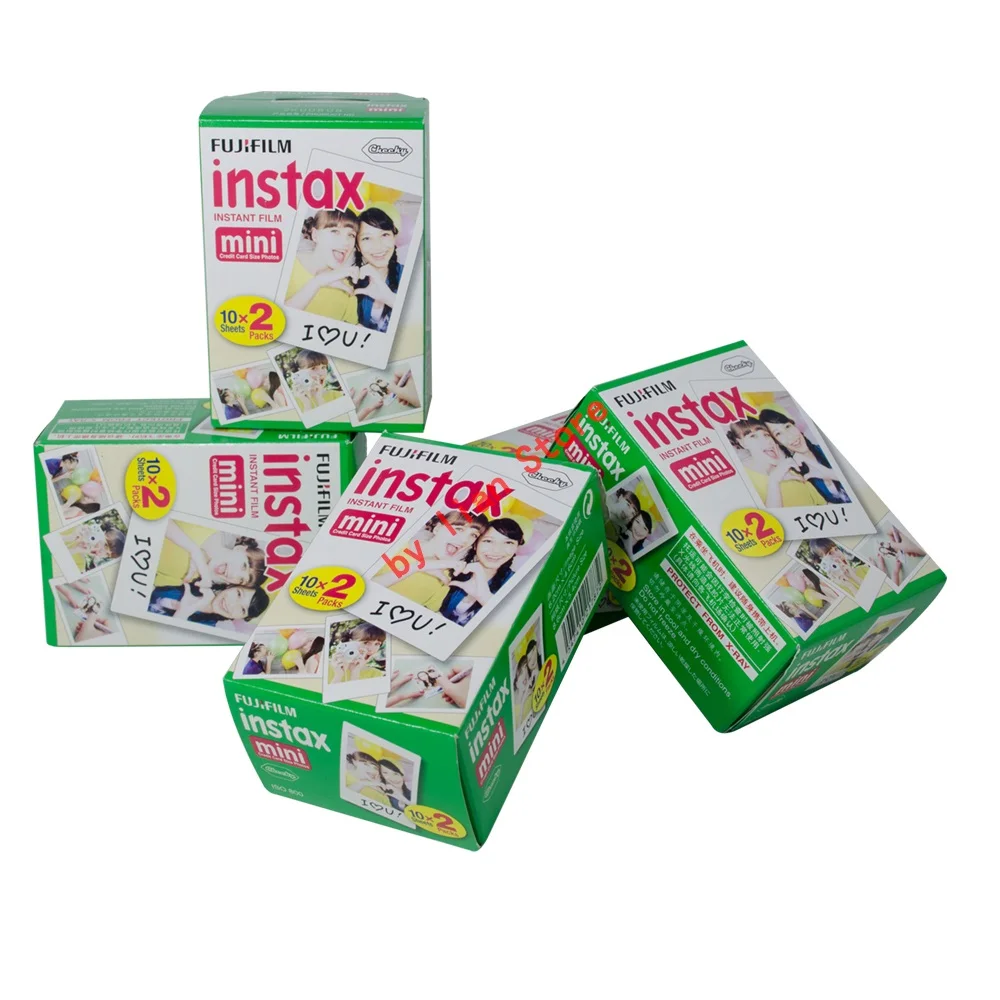 Оригинальная фотобумага Fujifilm Instax Mini 8 100 шт. с белыми краями для пленка 9 7s 90 25 55