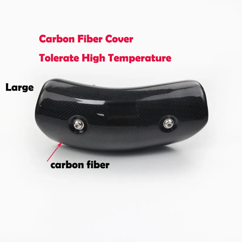 

KA Motorcycle Exhaust Muffler Cover Carbon Fiber Color Protector Heat Shield Cover Guard For TMAX530 CB400 CBR300 Z250 Z750