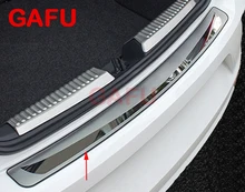For Skoda Octavia 2017 2018 Car Rearguards Stainless Steel Rear font b Bumper b font Trunk