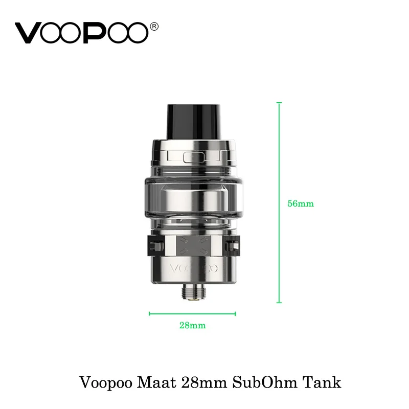 Емкость Voopoo Maat 28 мм SubOhm емкость 4 мл электронная сигарета с одной/двойной сеткой