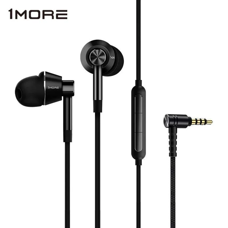 

1MORE E1017 Dual Driver Graphene Dynamic Earphone for Phone/PC/Tablet in-Ear L Bending of Volume Aluminum Alloy Kevlar Fiber