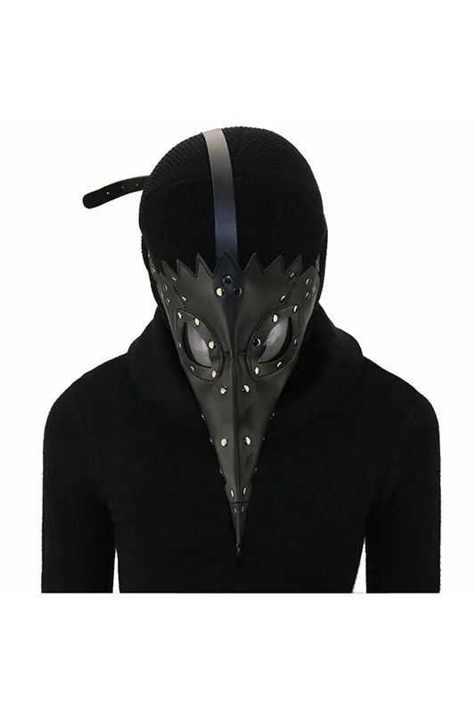 

Adult Plague Doctor Mask Cosplay Bird Beak Black Steampunk Punk Gothic Halloween LARP Cosplay Mask