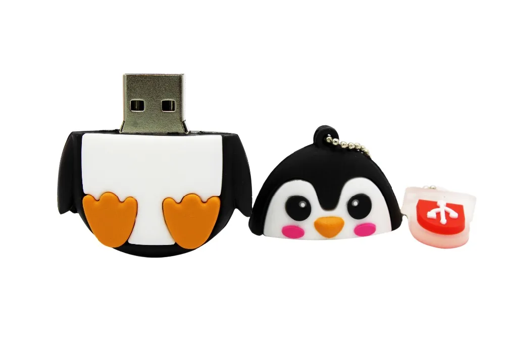 BiNFUL 64GB Милый мультяшный Пингвин сова лиса стиль usb флеш-накопитель usb 2,0 4GB 8GB 16GB 32GB универсальная флешка, подарок