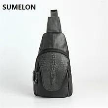 Мужская сумка из натуральной кожи, высокое качество, нагрудные пакеты, крокодиловое масло, воск, кожаная сумка на плечо, женская сумка-мессенджер