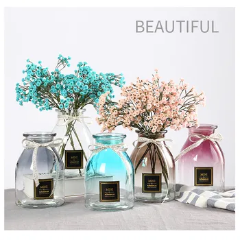 

Contracted Glass Vase Flower Green Plants Hydroponic Device Desktop Place Adorn Household Furnishing Articles U3
